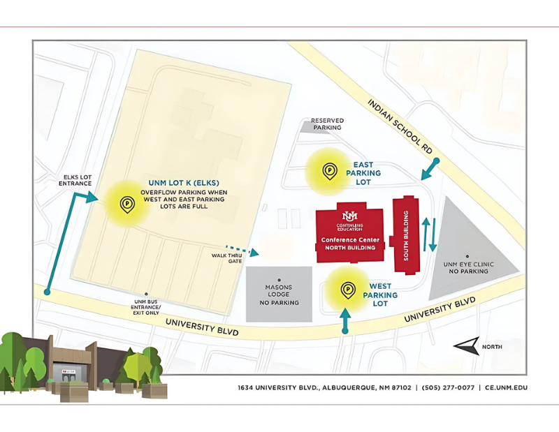 Security BSides Albuquerque Conference Center Parking Map